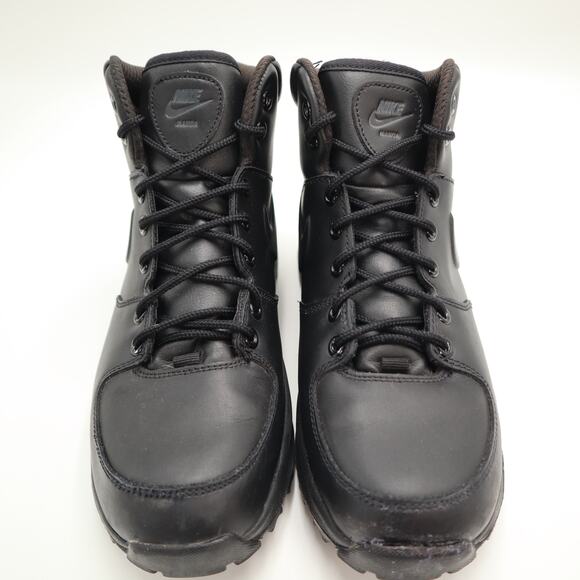 Nike Manoa Triple Black Boots Mens Size 8 Leather Mid Shoes Outdoor 454350-003 main image 14